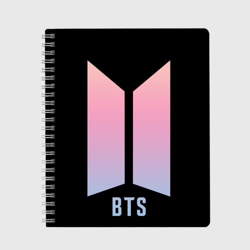 Тетрадь BTS logo gradiet, цвет клетка