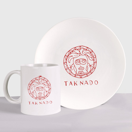 Набор: тарелка + кружка Taknado медуза