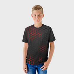 Детская футболка 3D Неоновая стальная броня - фото 2
