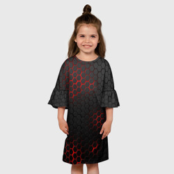 Детское платье 3D Неоновая стальная броня - фото 2