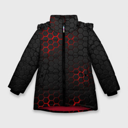 Зимняя куртка для девочек 3D Неоновая стальная броня