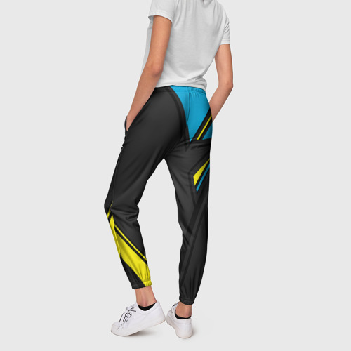Женские брюки 3D с принтом CYBERPUNK 2077, вид сзади #2
