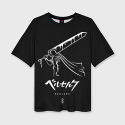 Женская футболка oversize 3D Berserk. minimal