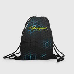 Рюкзак-мешок 3D Cyberpunk 2077 самурай на спине