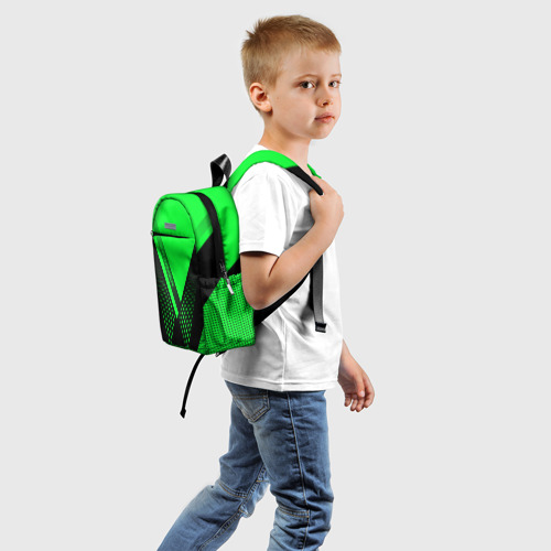 Детский рюкзак 3D с принтом Swimmer, вид сзади #1