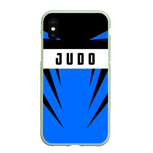 Чехол для iPhone XS Max матовый Judo, цвет салатовый