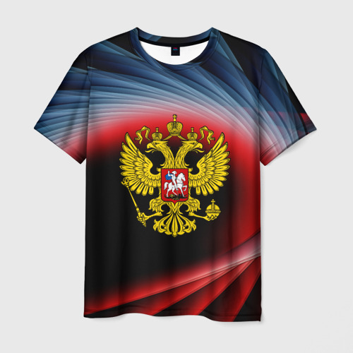 Мужская футболка 3D Россия, цвет 3D печать