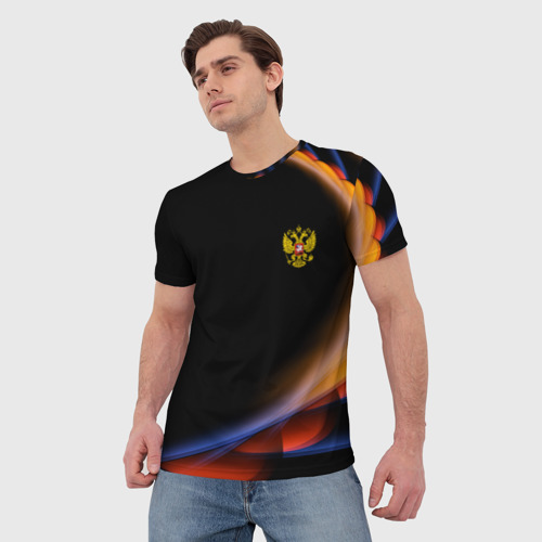 Мужская футболка 3D Sport Russia, цвет 3D печать - фото 3