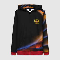 Женская толстовка 3D на молнии Sport Russia