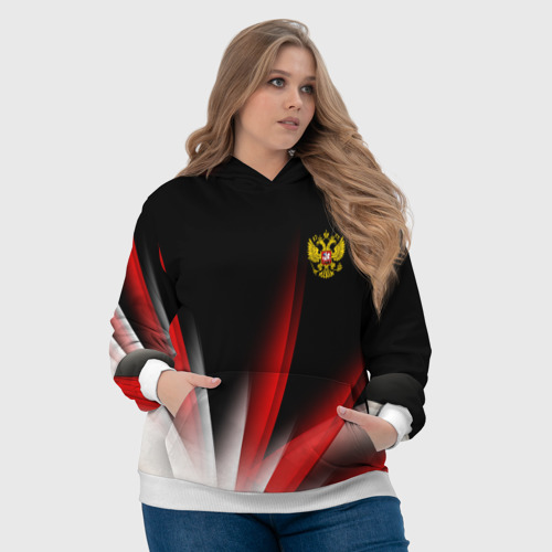 Женская толстовка 3D Russia sport collection, цвет 3D печать - фото 6