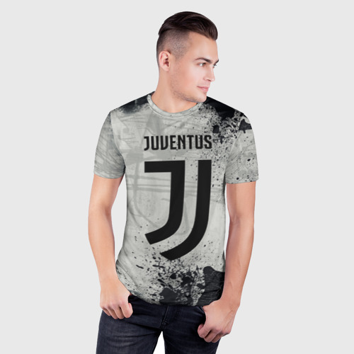 Мужская футболка 3D Slim JUVENTUS., цвет 3D печать - фото 3