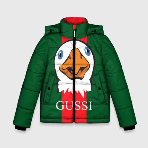 Зимняя куртка для мальчиков 3D Gussi, цвет светло-серый