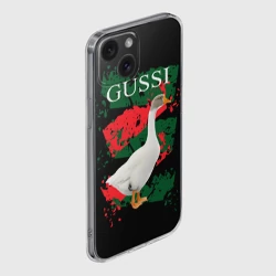 Чехол для iPhone 15 силиконовый с защитой камеры Gussi - фото 2