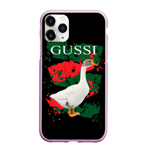 Чехол для iPhone 11 Pro матовый Gussi, цвет розовый