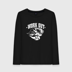 Женский лонгслив хлопок Work Out