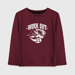 Детский лонгслив хлопок Work Out