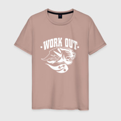 Мужская футболка хлопок Work Out