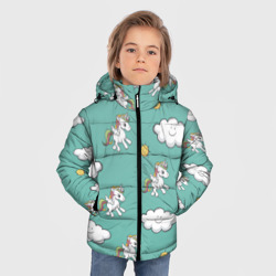 Зимняя куртка для мальчиков 3D Любовь к единорогам - фото 2