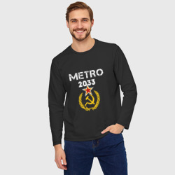 Мужской лонгслив oversize хлопок Metro 2033 - фото 2