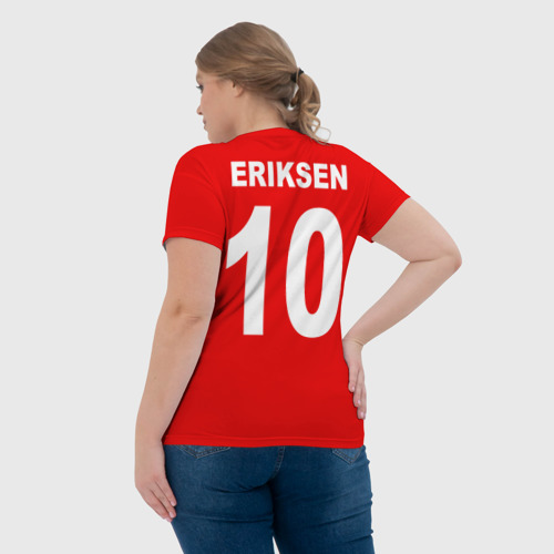 Женская футболка 3D Эриксен ЧМ 2018 - фото 7