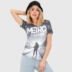 Женская футболка 3D Slim Metro Exodus: Артём - фото 2