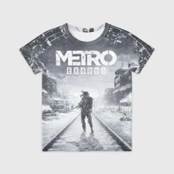 Детская футболка 3D Metro Exodus: Артём