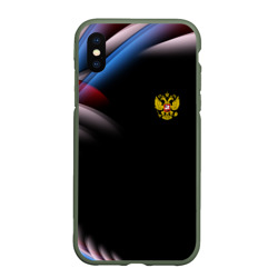 Чехол для iPhone XS Max матовый Россия