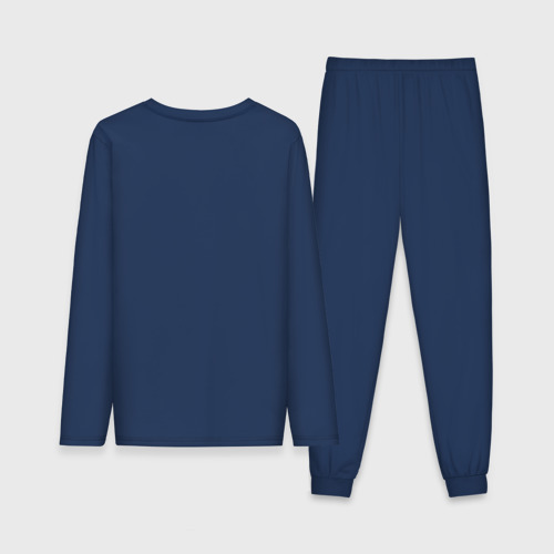 Мужская пижама с лонгсливом хлопок Tennis, цвет темно-синий - фото 2
