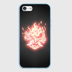 Чехол для iPhone 5/5S матовый Cyberpunk 2077 samurai