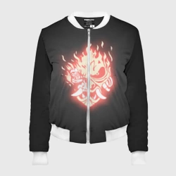 Женский бомбер 3D Cyberpunk 2077 samurai