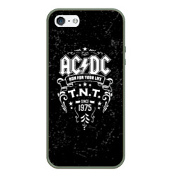 Чехол для iPhone 5/5S матовый AC/DC run for your life