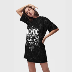 Платье-футболка 3D AC/DC run for your life - фото 2