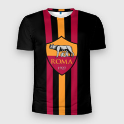 Мужская футболка 3D Slim FC Roma Lines