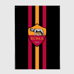 Постер FC Roma Lines