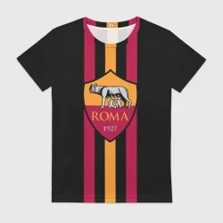 Женская футболка 3D FC Roma Lines
