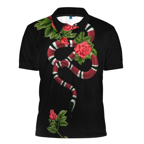 Мужская рубашка поло 3D GUCCI Фото 01 Мужская рубашка поло 3D GUCCI Фото 01