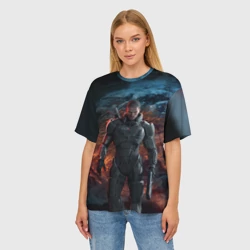 Женская футболка oversize 3D Mass Effect 3 - фото 2