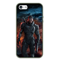 Чехол для iPhone 5/5S матовый Mass Effect 3