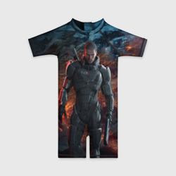 Детский купальный костюм 3D Mass Effect 3