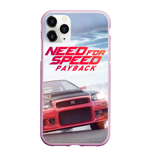 Чехол для iPhone 11 Pro Max матовый Need for Speed: Payback, цвет розовый