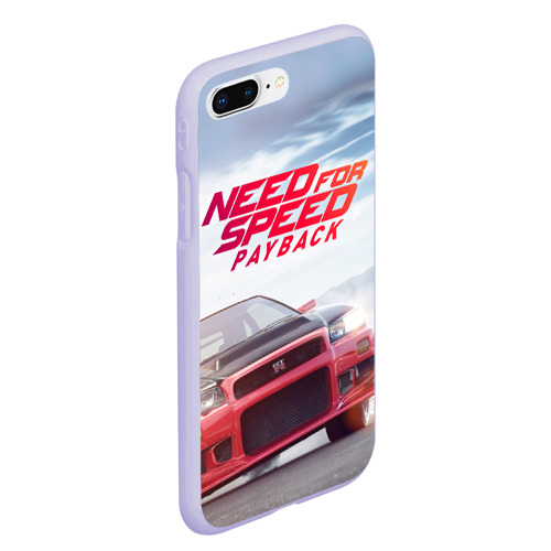 Чехол для iPhone 7Plus/8 Plus матовый Need for Speed: Payback, цвет светло-сиреневый - фото 3