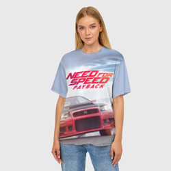 Женская футболка oversize 3D Need for Speed: Payback - фото 2