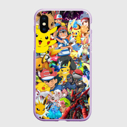 Чехол для iPhone XS Max матовый Pokemon