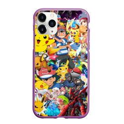 Чехол для iPhone 11 Pro Max матовый Pokemon