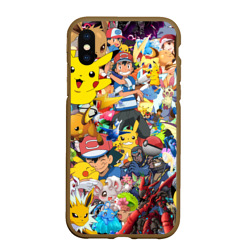 Чехол для iPhone XS Max матовый Pokemon