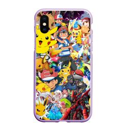 Чехол для iPhone XS Max матовый Pokemon