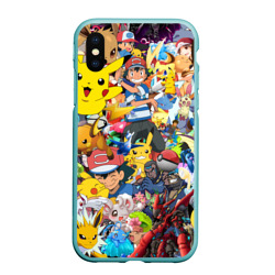 Чехол для iPhone XS Max матовый Pokemon