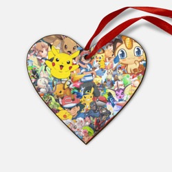 Деревянная игрушка Сердце Pokemon