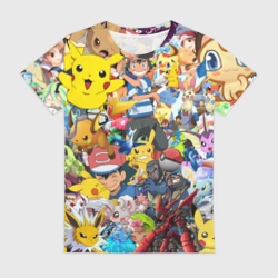 Женская футболка 3D Pokemon