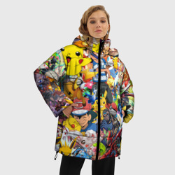 Женская зимняя куртка Oversize Pokemon - фото 2